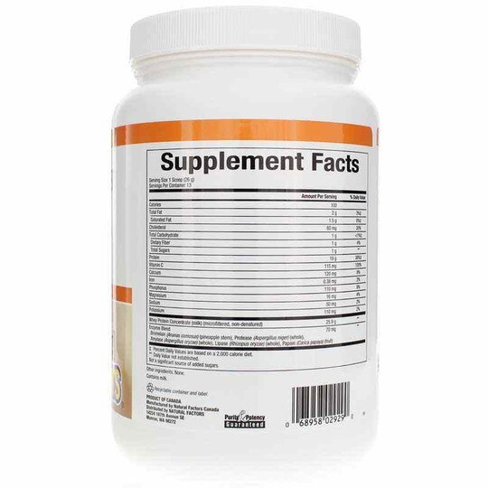 Whey Factors Natural Whey Protein, NF